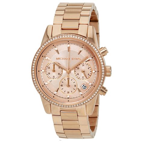 michael kors men's rose gold watch amazon|Michael Kors ritz.